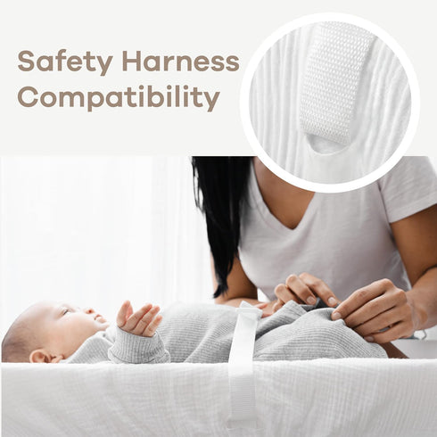 Comfy Cubs 100% Muslin Fitted Changing Pad Cover - Soft, Breathable & Washable Cotton Fitted Sheet for Baby's Comfort