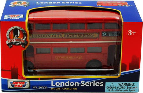 London Bus Routemaster City Tourist Closed Top Diecast, 1/76 Scale