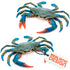 2 Pcs Blue Crab Toy - 6.6 X 5.3" Imitation Crab Decorations