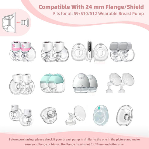 Nipple Measurement Tool for Flanges, Nipple Ruler for Flange Sizing, Silicone & Soft Nipple Sizer for Flanges for New