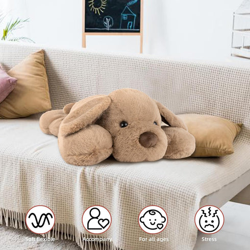 3.3lb Niuniu Daddy Weighted Dog Stuffed Animals for Anxiety, Weighted Plush Dog Toy Pillowfort for Adults Kids Girls