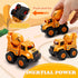 Lovinkiki 1-3, Set Bulldozer, 2 3 4 5 Construction Truck Toys for Toddlers Push and Go Toy Vehicles with Mixer, Dump