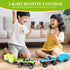 hehred Truck,1:64 2.4Ghz Mini RC Scale Monster Truck Remote Control Car with Lights, Remote Control RC Car and Trailer