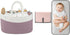 Comfy Cubs Rope Diaper Caddy Organizer and Baby Changing Pad Compact Size