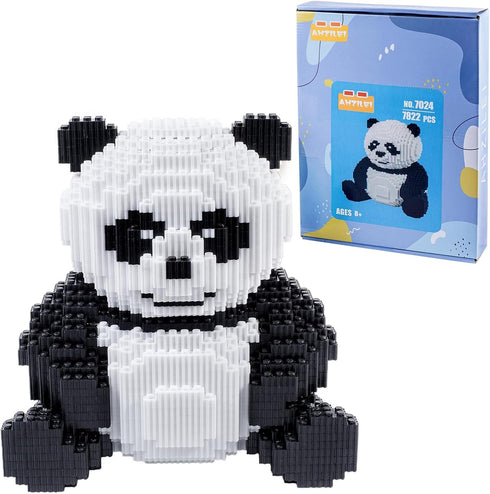 AHZILEI Animal Panda Mini Blocks Building Set - 7822 Pcs Cute 3D Puzzle Toy Kits, DIY Educational Gift