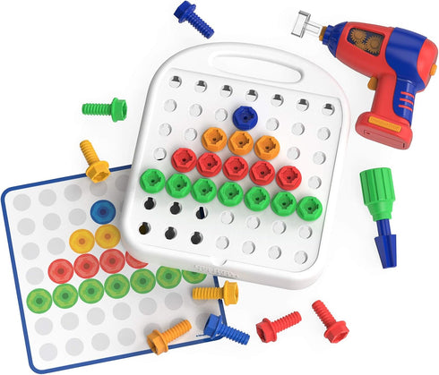 Educational Insights Design & Drill Patterns & Shapes - Creative Construction Toys,