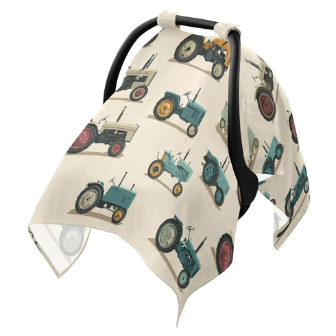 Mazeann Farm Tractor Vintage Car Seat Cover Baby Breathable Soft Infant Carseat Covers