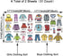 Maydahui 2 Sheets (31 Count) Removable Clothing Decals, 11 Inch Boys Girls Clothing Sort Wall Sticker for Wardrobe