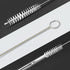 enlpsee 10 Inch, 10 mm, (6 Straw Cleaner Brush Long Straw Cleaner of Bristles Diameter Reusable Stainless Steel Nylon