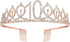 Fabulous Rose Gold Tiara and Sash for Girls' 10th Birthday Party