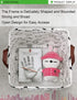 LANGYASHAN Square Storage Baskets, Waterproof Canvas Children Laundry Nursery Hamper for Shelves, Gift Baskets Toy