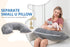 INSEN Pregnancy Pillows, Detachable Body Pillow for Sleeping, Nurse & Relax, Multi-Use Pregnancy Pillows for Pregnant