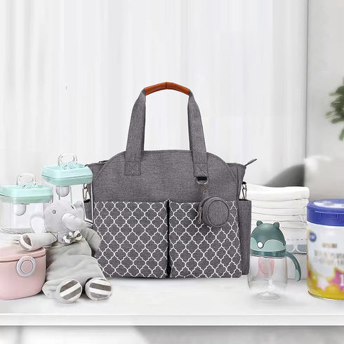 Lmbabter Multi-Function Diaper Bag Tote with Changing Station