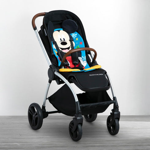 Mickey Mouse Stroller Seat Pad by Delta Children - Universal Stroller Seat Cushion/Liner for Infants and Toddlers