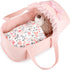 GAGAKU Baby Doll Bassinet, Doll Carrier Doll Carry Cot Set with Canopy