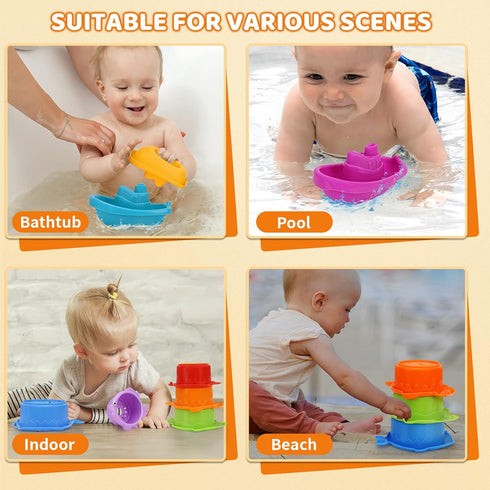 1-3,13 6-12-18 2-4 1 2 3 4 Baby Bath Toys for Kids Ages Pcs Bathtub Toys for Babies Months, Mold Free Bath Toys