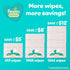 1 (56 Pampers Sensitive Baby Wipes, Water Based, Hypoallergenic and Unscented, Flip-Top Wipes Total)