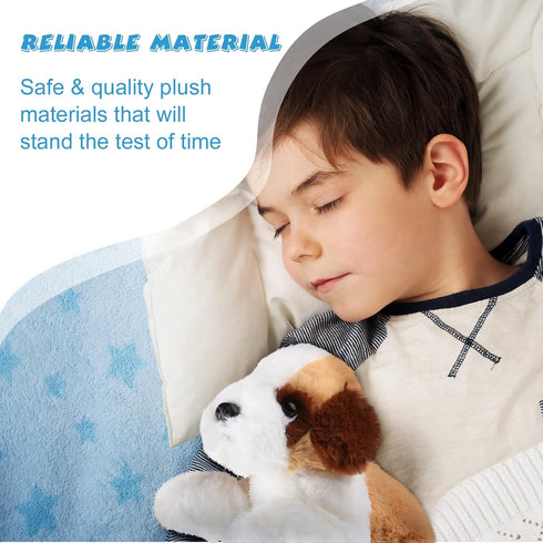 Skylety 7.87 Inches Plush Dog Stuffed Animal, Soft Puppy Pillow Toy Set for Girls Kids Dog Theme Party Favor