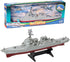 OTONOPI 17 Inch Battleship Toy, 1/350 Scale Plastic Military Warship Model USS