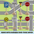 Kids Wooden Street Signs Playset, 14-Piece Set, Perfect for Car & Train Set, Wood Traffic Signs