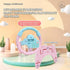 YIYZAOF Kids Steering Wheel Toy for Car Backseat with Light and Music,Suction Cups Base-Interactive Simulated Driving