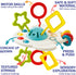 6 12 5 1 1 0-3-6-9-12 Baby Toys to Months, In Montessori Toys for Year Old, Incl Travel Pull String Toy & Rattle