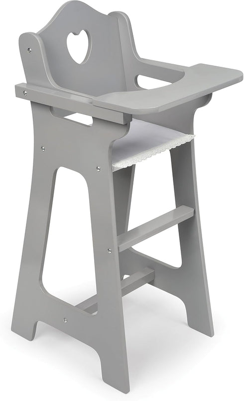 Badger Basket Executive Doll High Chair - Wooden Toy Chair with Liftable