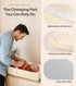 Mallify Baby Changing Pad, Waterproof & Wipeable Vegan Leather Diaper Changing Mat, Wipe-Clean & Non-Slip Changing Pad