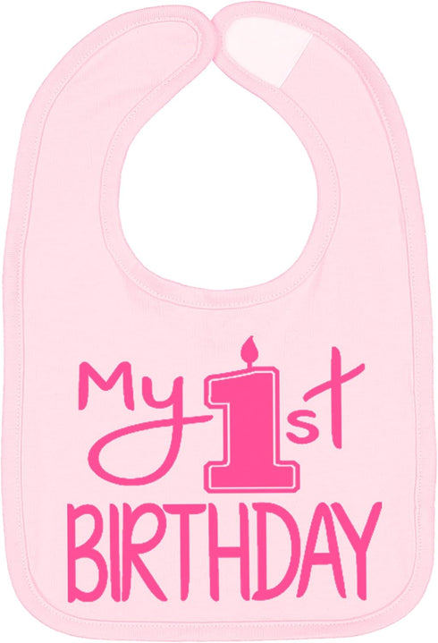 Aiden's Corner Handmade Cute Baby Boy Girl First Birthday Smash Cake Bibs - Birthday Celebration Bib