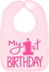 Aiden's Corner Handmade Cute Baby Boy Girl First Birthday Smash Cake Bibs - Birthday Celebration Bib