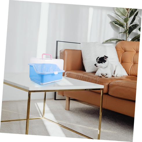 BESPORTBLE Box Portable Bottle Storage Box with Cover Multi Functional Milk Bottle Drying Rack Organizer for Straws