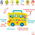 Animal Sounds Bus for Babies 6 Months+ with Lights, Music, Numbers, Volume Control, Educational Musical Toy