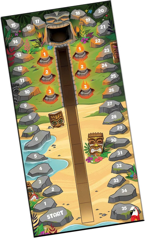 Gamewright Tiki Topple - Tactical Board Game of Totem Domination, Multi-colored, for Ages 10 to 15