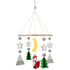 Baby Crib Mobile (Woodland Fox) - Nursery Decoration, Ceiling Mobile and Crib Mobile, Eco-Felt, Adjustable, Green,