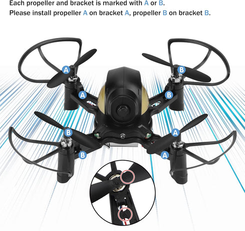 GILOBABY Mini Drone for Kids, DIY Drone Kit, RC Nano Quadcopter with 3D Flip, Altitude Hold, Indoor Outdoor Flying Toys