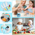 37PCS Sets Set 3 8 Kids Cooking Real, Kids Cooking and Baking Gift with Storage Case Timer Kid Safe Knives Cutting