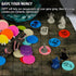 DND Wet & Dry Erase Tokens - Set of 100 Colorful Blank Counters for Tabletop RPGs