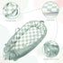 DILIMI Green Checkered Muslin Crib Sheets & Cotton Baby Lounger Cover - Only Cover