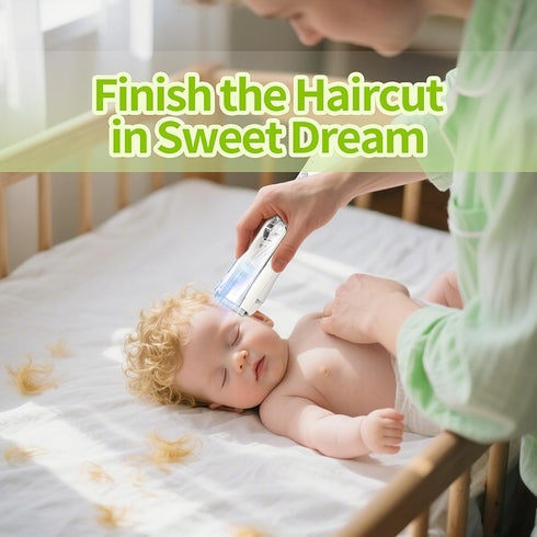 Trimmer, Baby Hair Clippers with Vacuum, Ultra Quiet Kids Hair Cordless Electric Haircut Kit for Autism, Infant