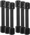 Bates Child Safety Strap Locks, 6 Pack Black Baby Proof Cabinet and Drawer Locks for Child Safety