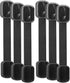 Bates Child Safety Strap Locks, 6 Pack Black Baby Proof Cabinet and Drawer Locks for Child Safety