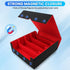 AOBOPLE 2400+ Trading Card Storage Box - 4 Rows Card Deck Case with 10 Pcs Card Dividers for Magic Commander YugiOh TCG