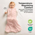 2-Pack 0.5TOG Cozy 12-24 Baby Sleep Sacks,Zipper Wearable Blanket - Organic Cotton,Lightweight,Soft Toddler Sleeping