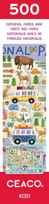 500 Ceaco - National Parks Map - Piece Jigsaw Puzzle