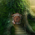 Miniature Fairy Garden Doors and Windows for Trees - Outdoor Wooden Statues & Garden Sculptures
