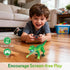 3-5, 4 6 7 8 9 10-12 IQKidz RC Dinosaur Toy for Kids Realistic Walking Tyrannosaurus Dino Robot for Boy and Girl, Small