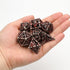 Set,7-Piece 3D Hollow Grim Reaper Metal DND Dice Polyhedral RPG Dice, Hollow Skeleton Design (Blood Red Numbers)