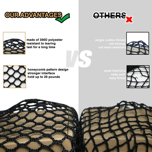 Baby Stroller Organizer Hanging Bags, Extra Large Mesh Storage Bag for Diaper Toy Snack