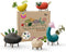 Taksa Toys Locomo Friends V Waldorf Educational Outdoor Play Figures, Montessori Wooden Animal Toys for Kids 3-7+, Set