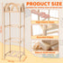 JOLLITO Stuffed Animal Storage Organizers,Large Capacity Wooden Cute Plushies Toy Zoo Holder and Storage for Toddler